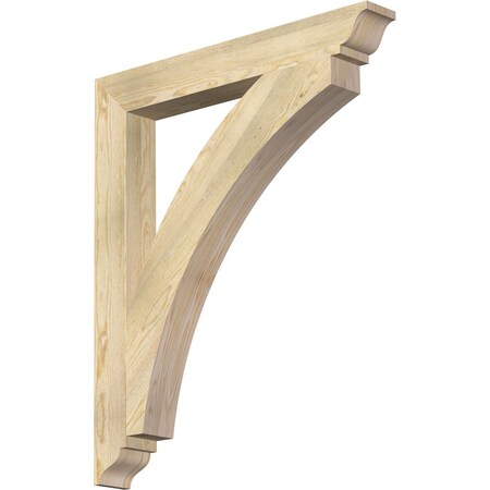 Ekena Millwork Thorton Traditional Rough Sawn Bracket, Douglas Fir, 4"W x 32"D x 38"H BKT04X32X38THR01RDF